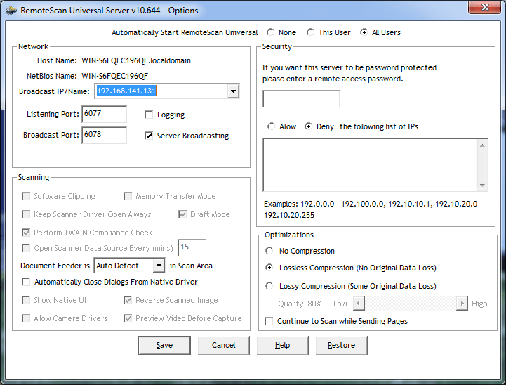 RemoteScan Enterprise Server Crack