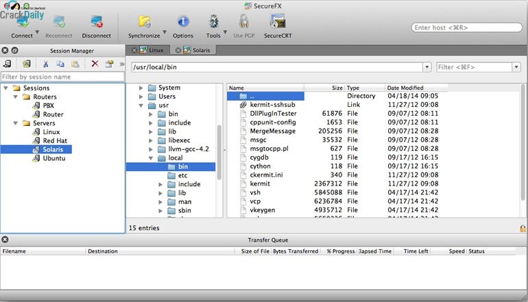 SecureCRT and SecureFX Screenshot