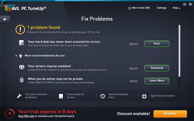 AVG PC TuneUp Screenshot 2