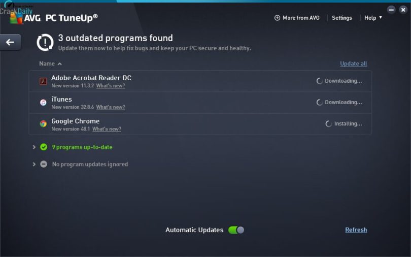 AVG PC TuneUp Screenshot 1