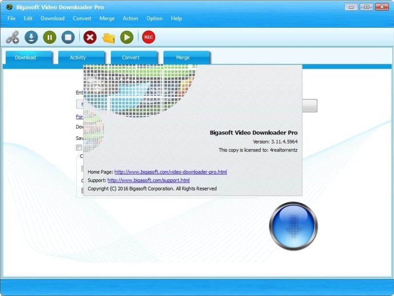 Bigasoft Video Downloader Pro Crack