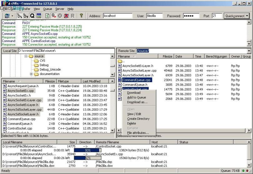 FileZilla Pro Screenshot
