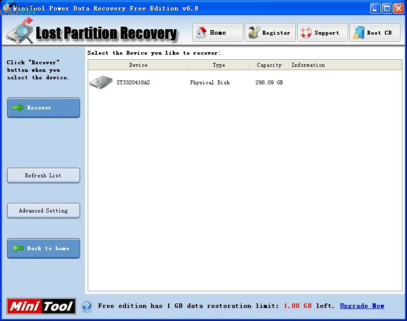 MiniTool Power Data Recovery Screenshot