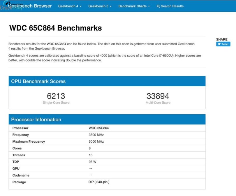 Geekbench Screenshot