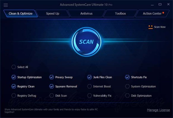 Advanced SystemCare Ultimate 10 license code