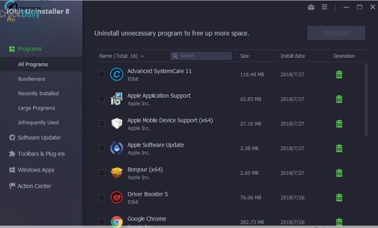 IObit Uninstaller Pro Screenshot 1