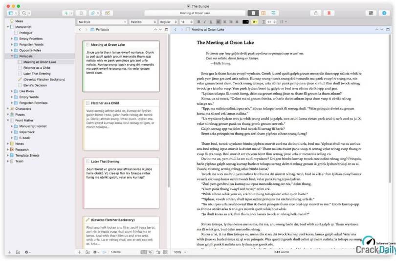 Scrivener Screenshot