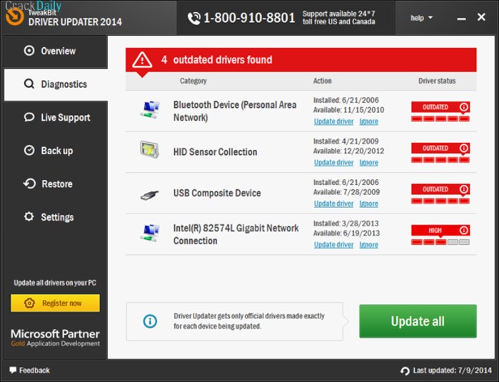 TweakBit Driver Updater Screenshot 2