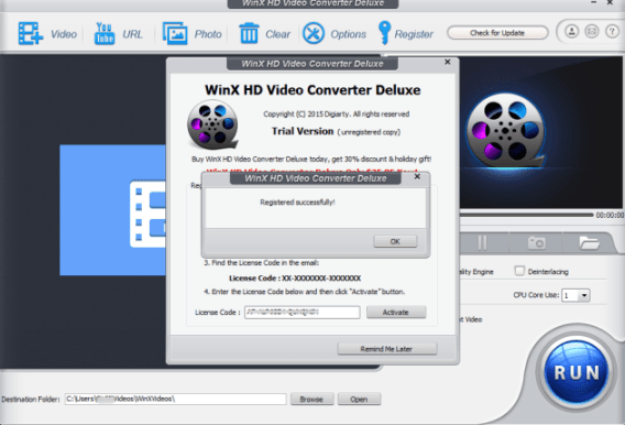 Free download of WinX HD Video Converter Deluxe full crack