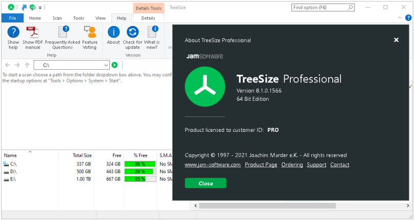 TreeSize Professional Crack Free Download